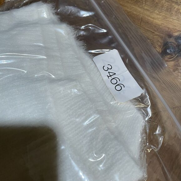 Anthropologie Pilcro Sweater Hoodie Ivory Eyelash Pullover Womens 1X Plus New - Picture 11 of 11